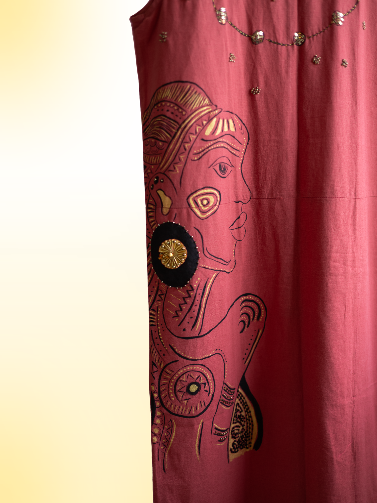 The Charismatic Tribes Handcrafted Cotton Linen Dress