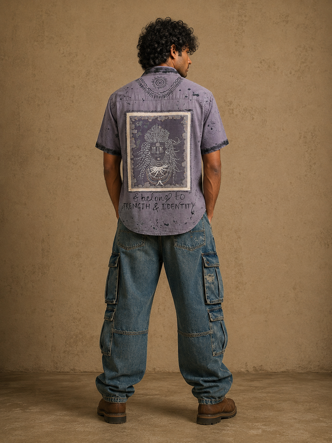 The Naga Feathers Shirt – Printed Cotton Shirt