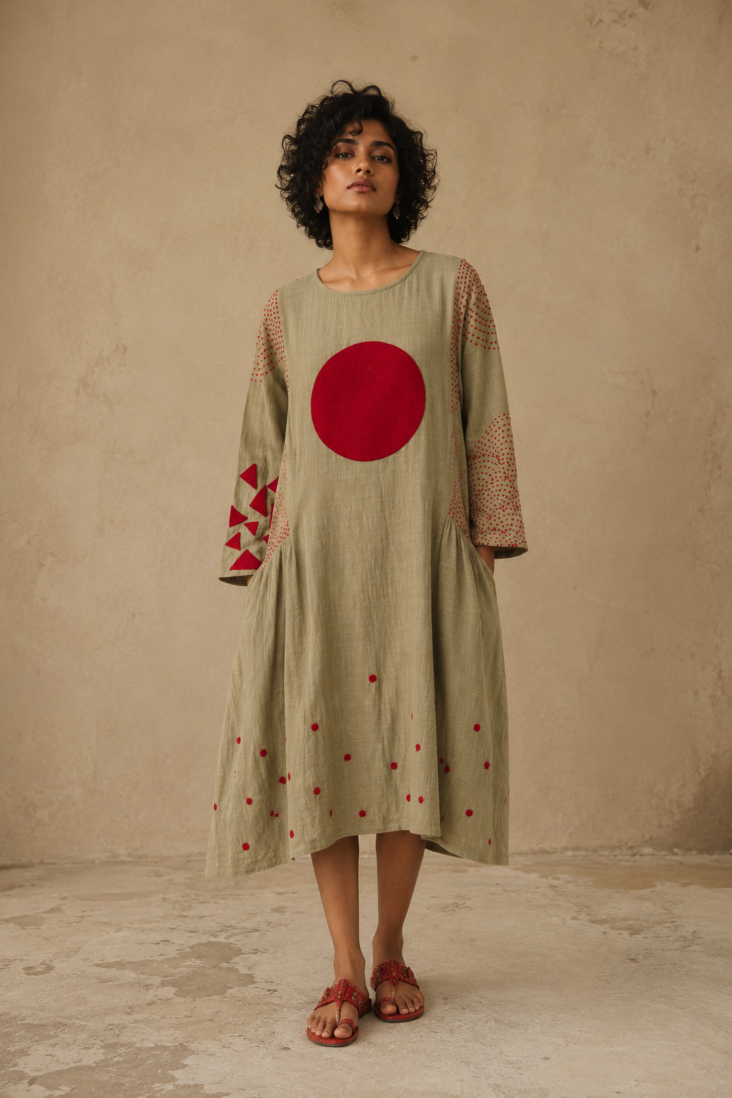 Lunar Dress – Handcrafted Khadi Cotton Dress