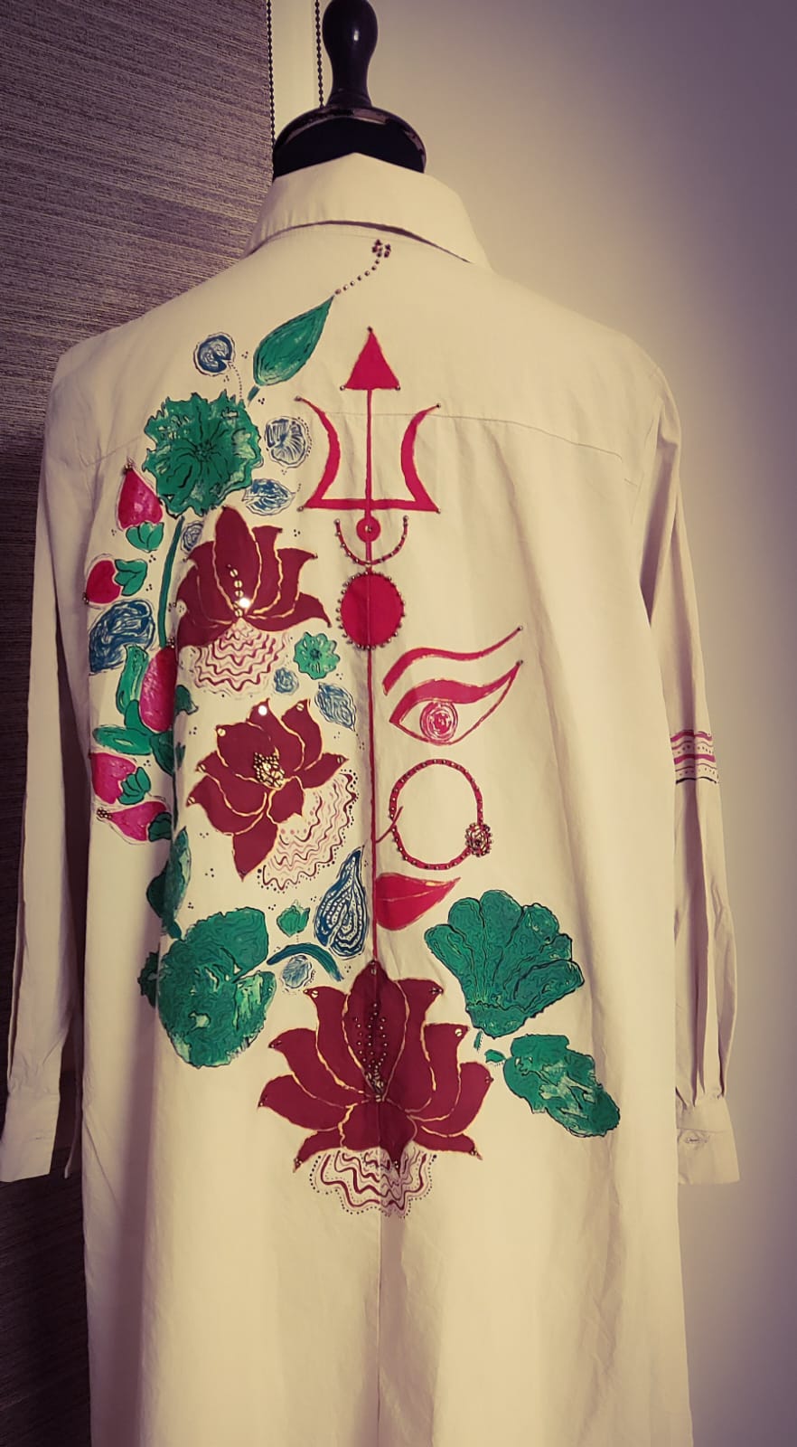 A DRESS CUSTOMISED IN "DURGA"