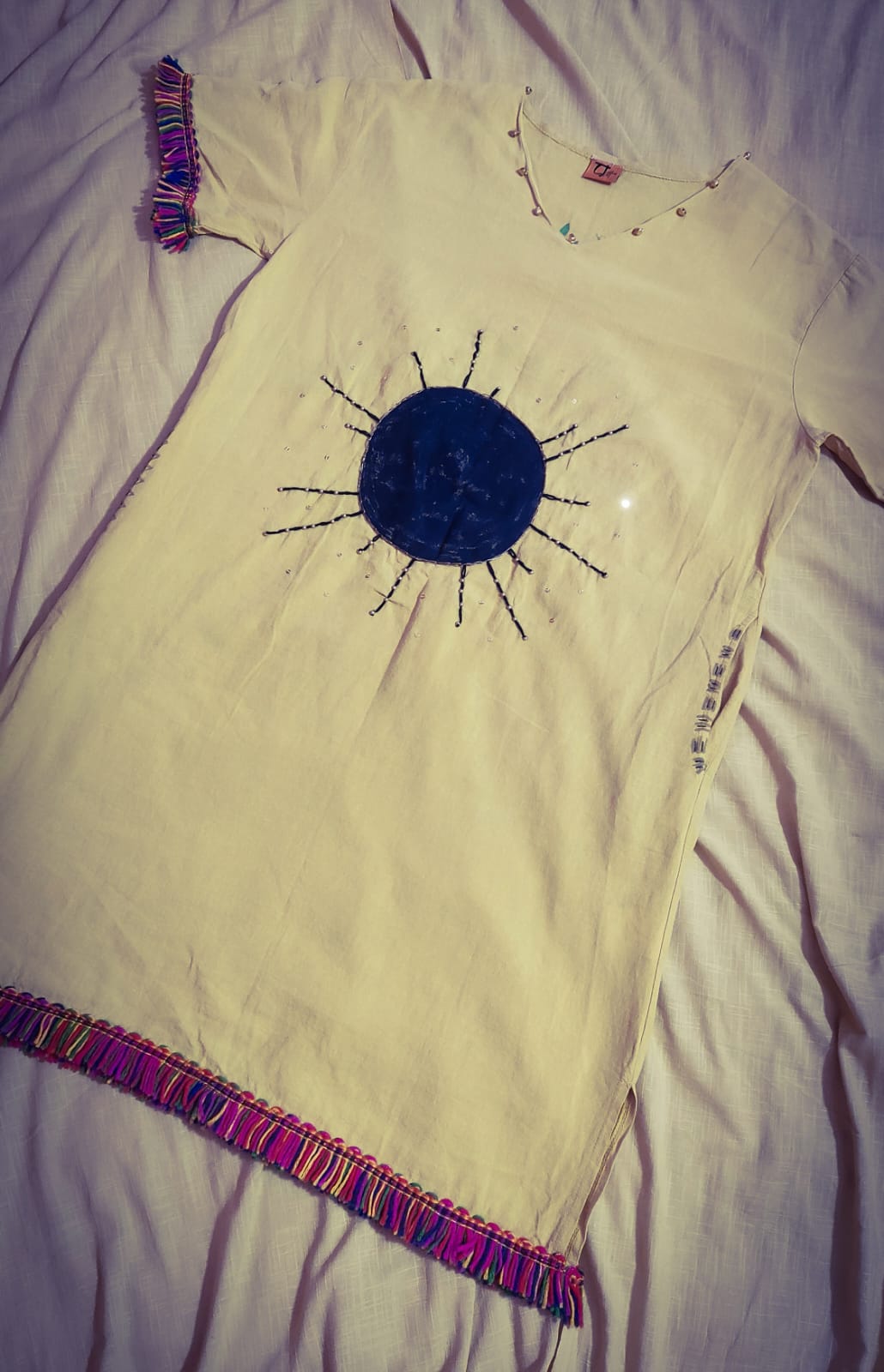 A DRESS CUSTOMISED IN ARTWORK SERIES "AANSHIK"