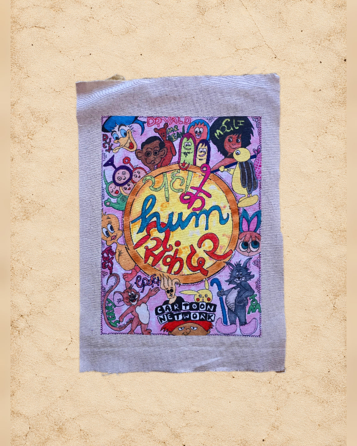 The Retro Doodles Handcrafted Canvas