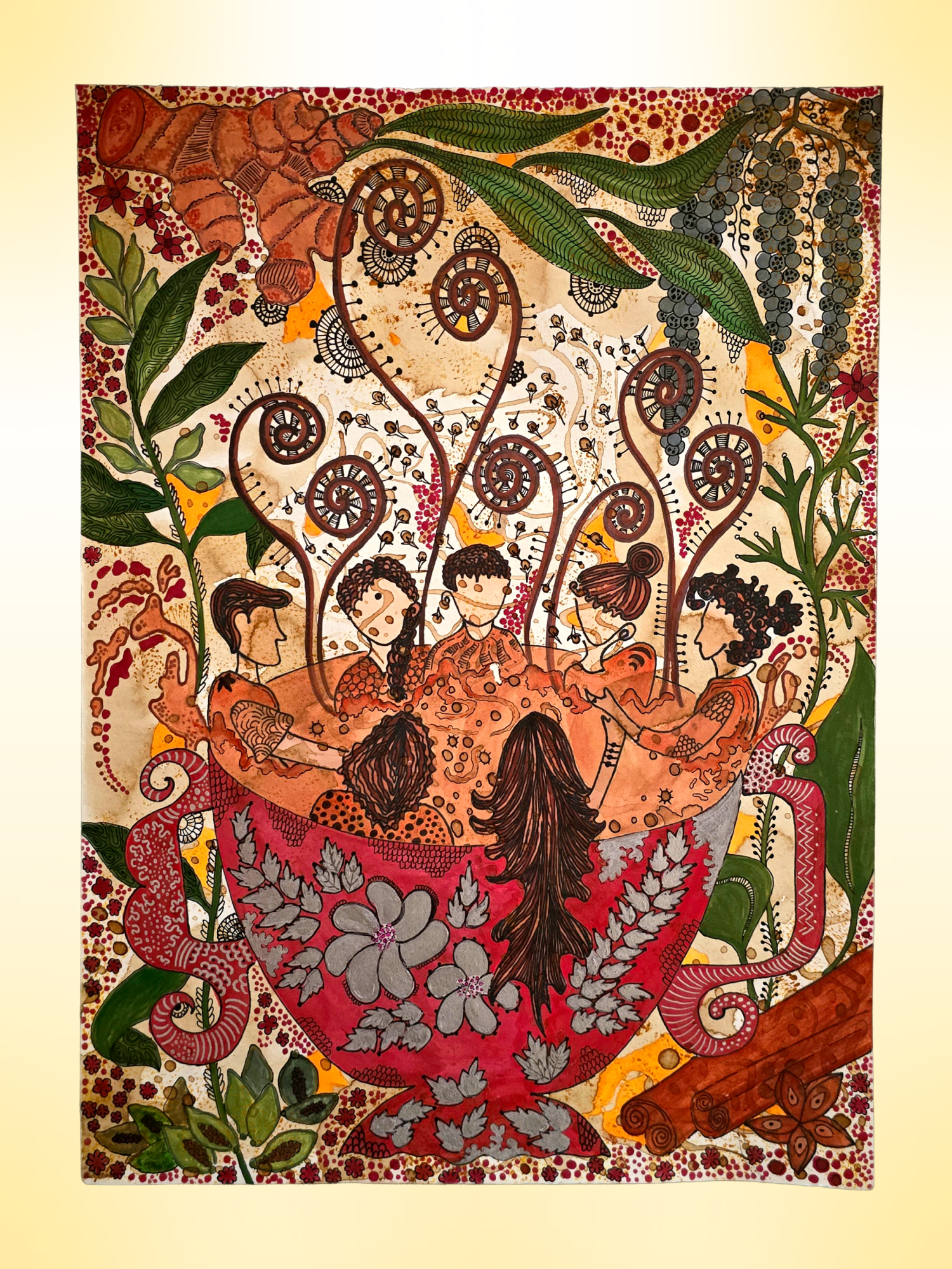 The Caffeine Evenings Original Artwork