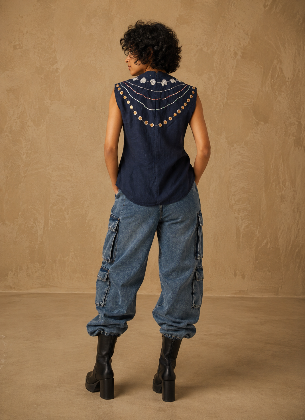 Exotic Bohos Handcrafted Linen Top
