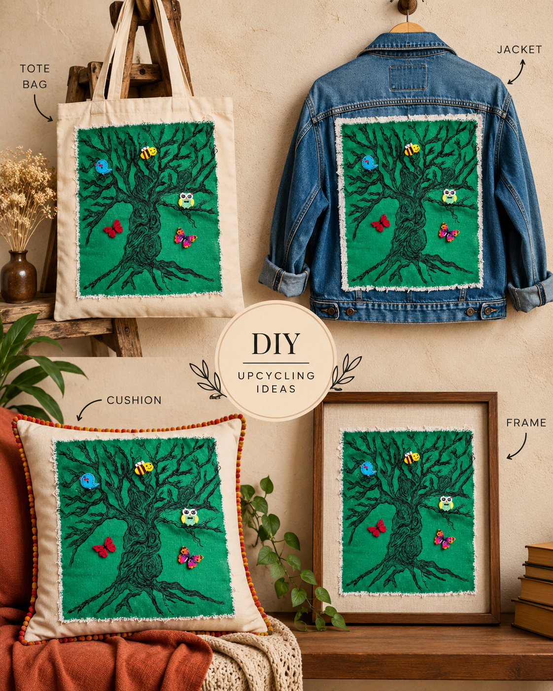 The Flora & Fauna Handcrafted Canvas