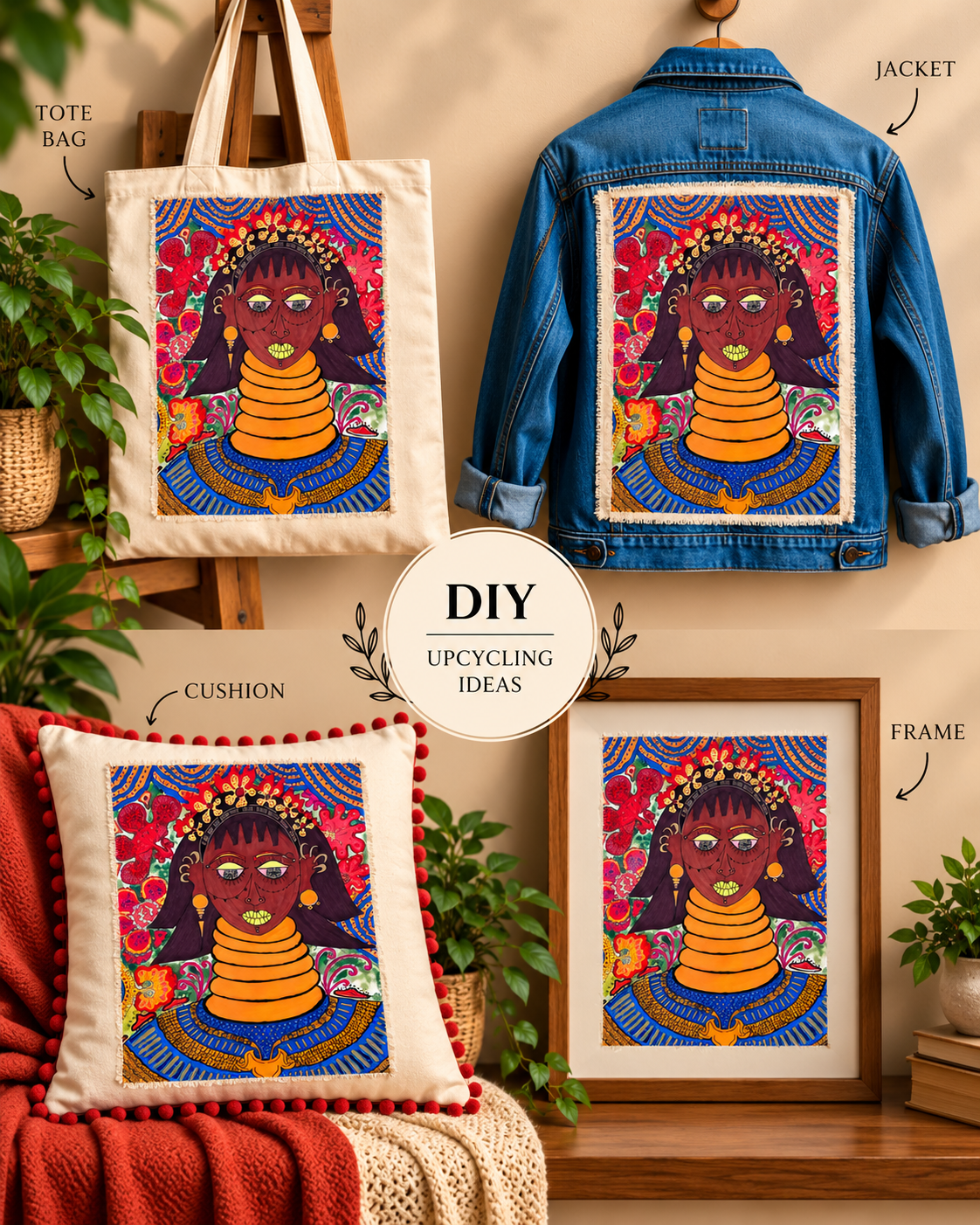 The Charismatic Tribes Handcrafted Canvas