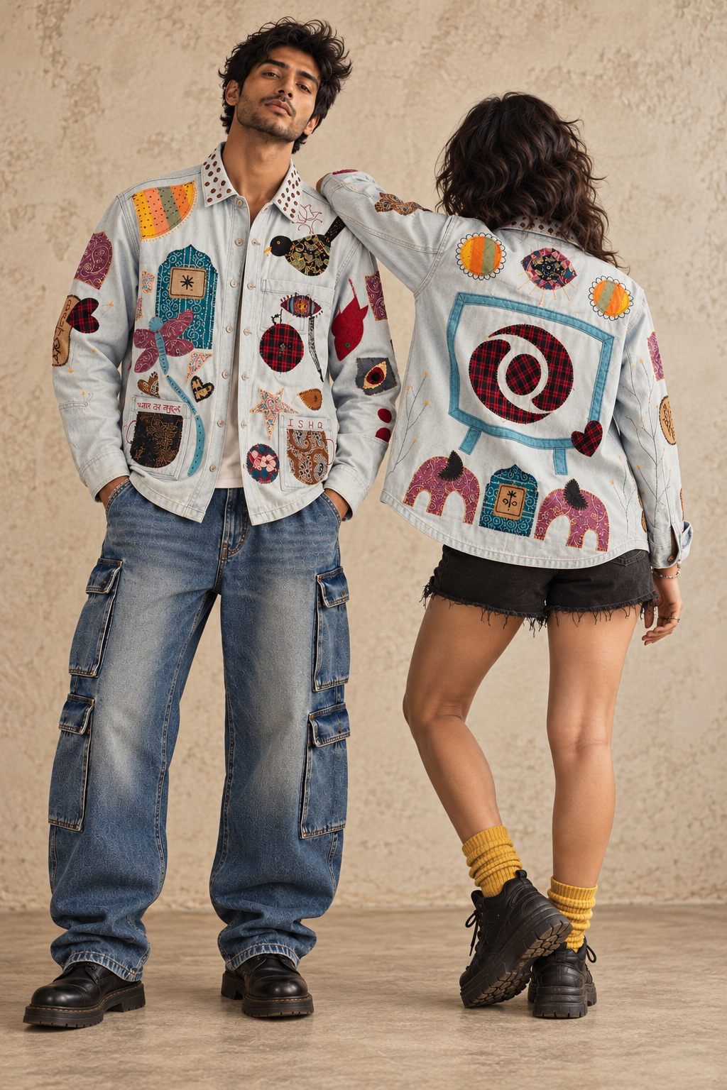 Premium Range Aanshik Jacket – Handcrafted Denim Jacket