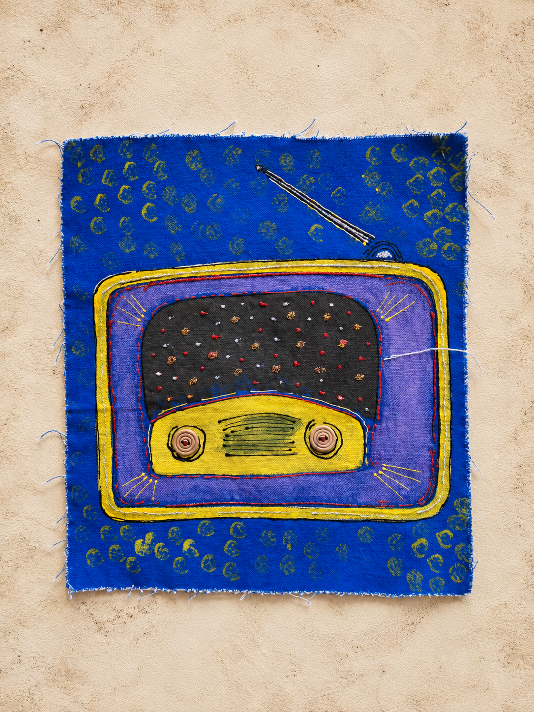 The Retro Doodles Handcrafted Canvas
