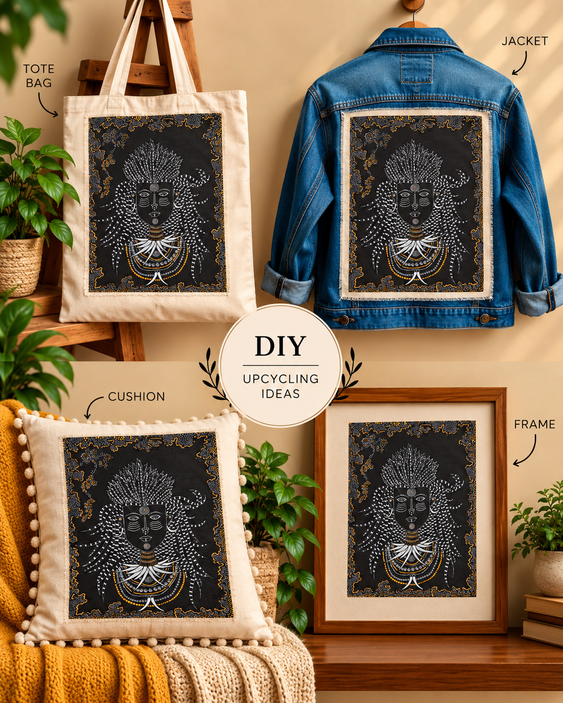 The Charismatic Tribes Handcrafted Canvas
