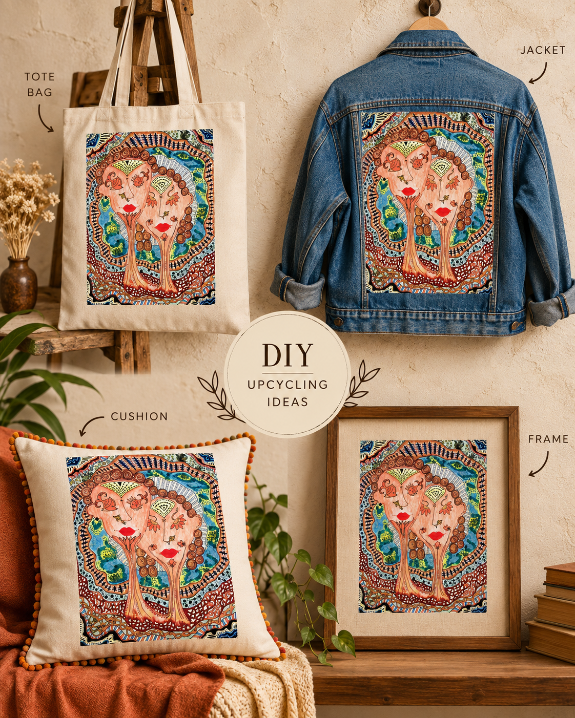 The Flora & Fauna Handcrafted Canvas