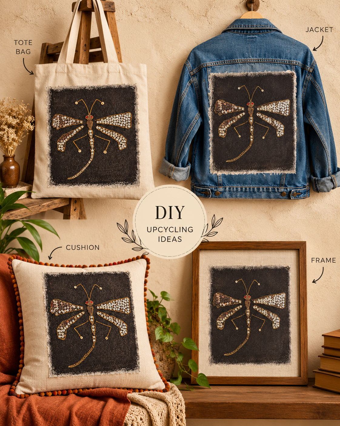 The Dragonfly Handcrafted Canvas