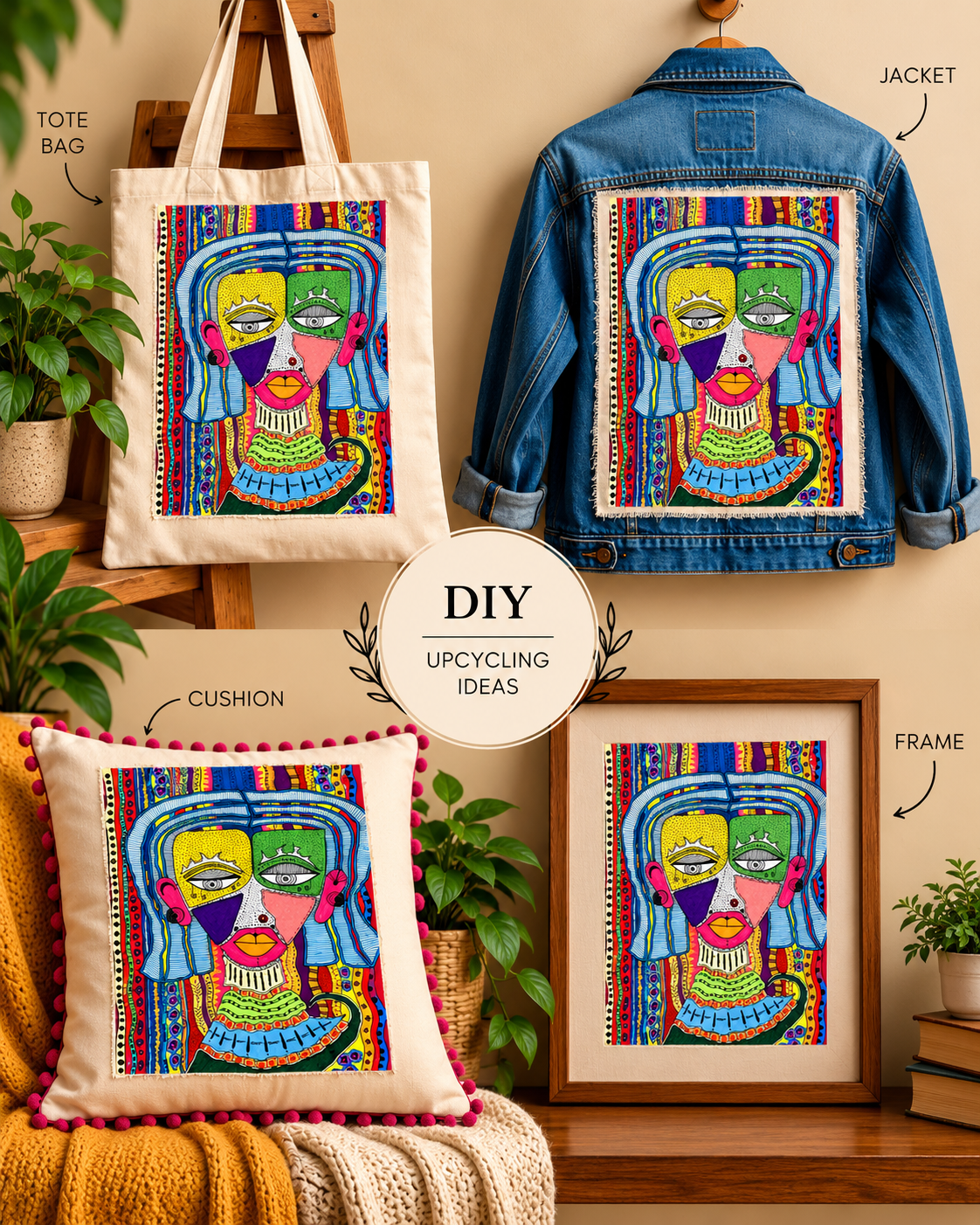 The Charismatic Tribes Handcrafted Canvas