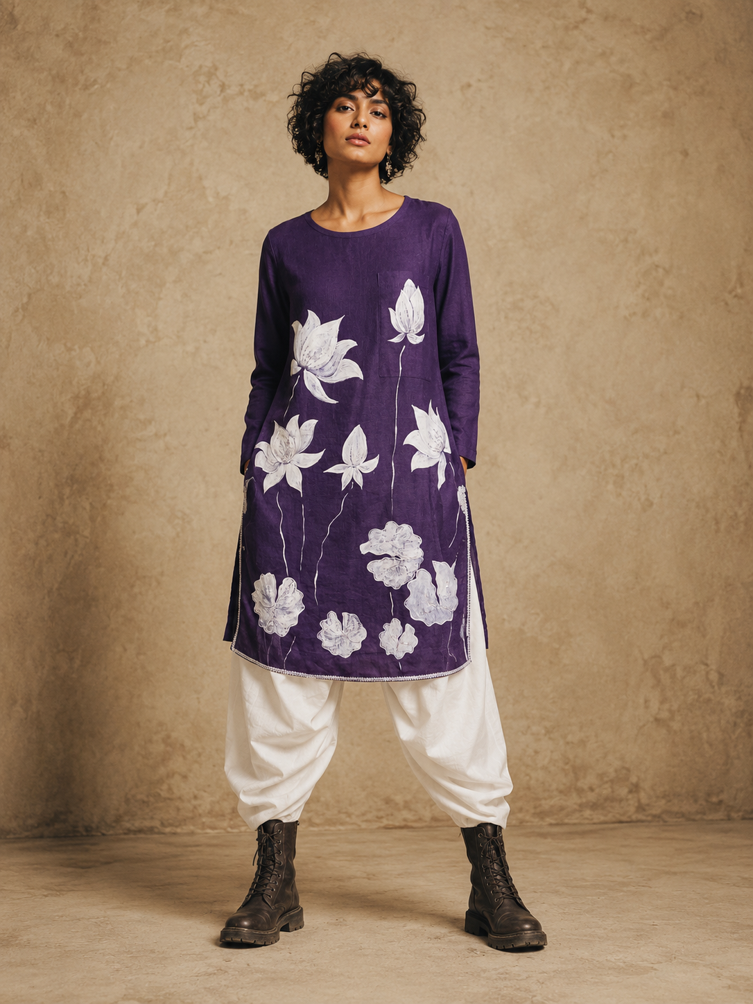 The Blossom Handcrafted Linen Dress