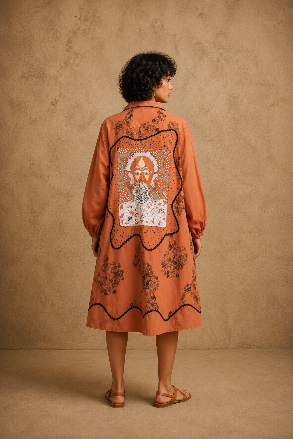 The Charismatic Tribes Handcrafted Cotton Dress/Longline Jacket