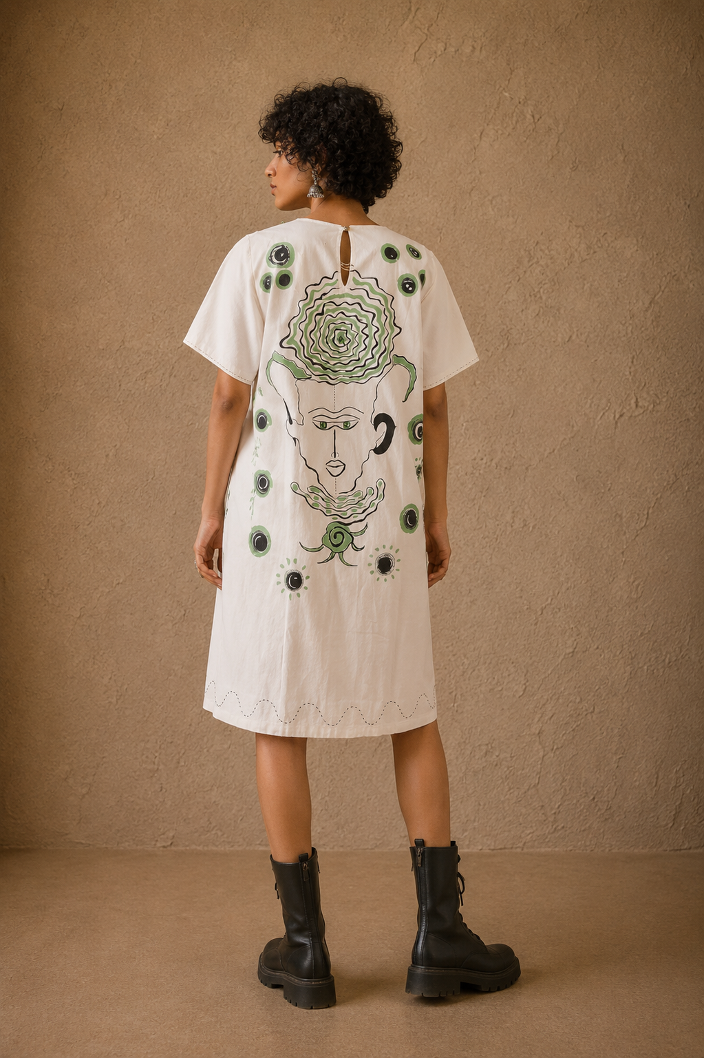 The Charismatic Tribes Handcrafted Cotton Dress