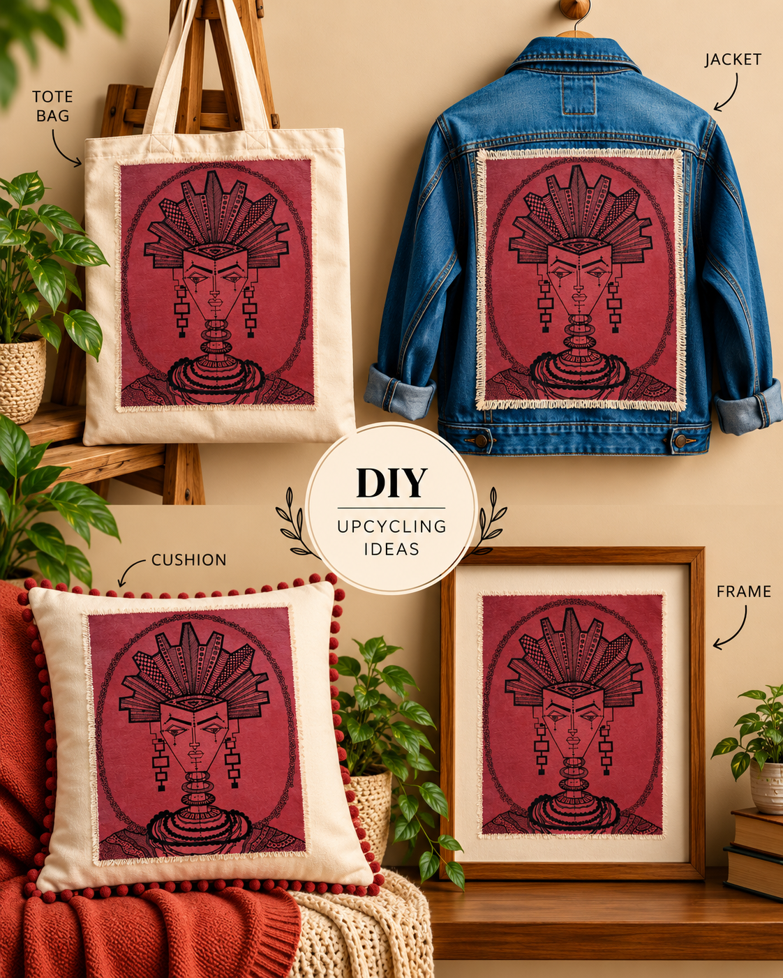 The Charismatic Tribes Handcrafted Canvas