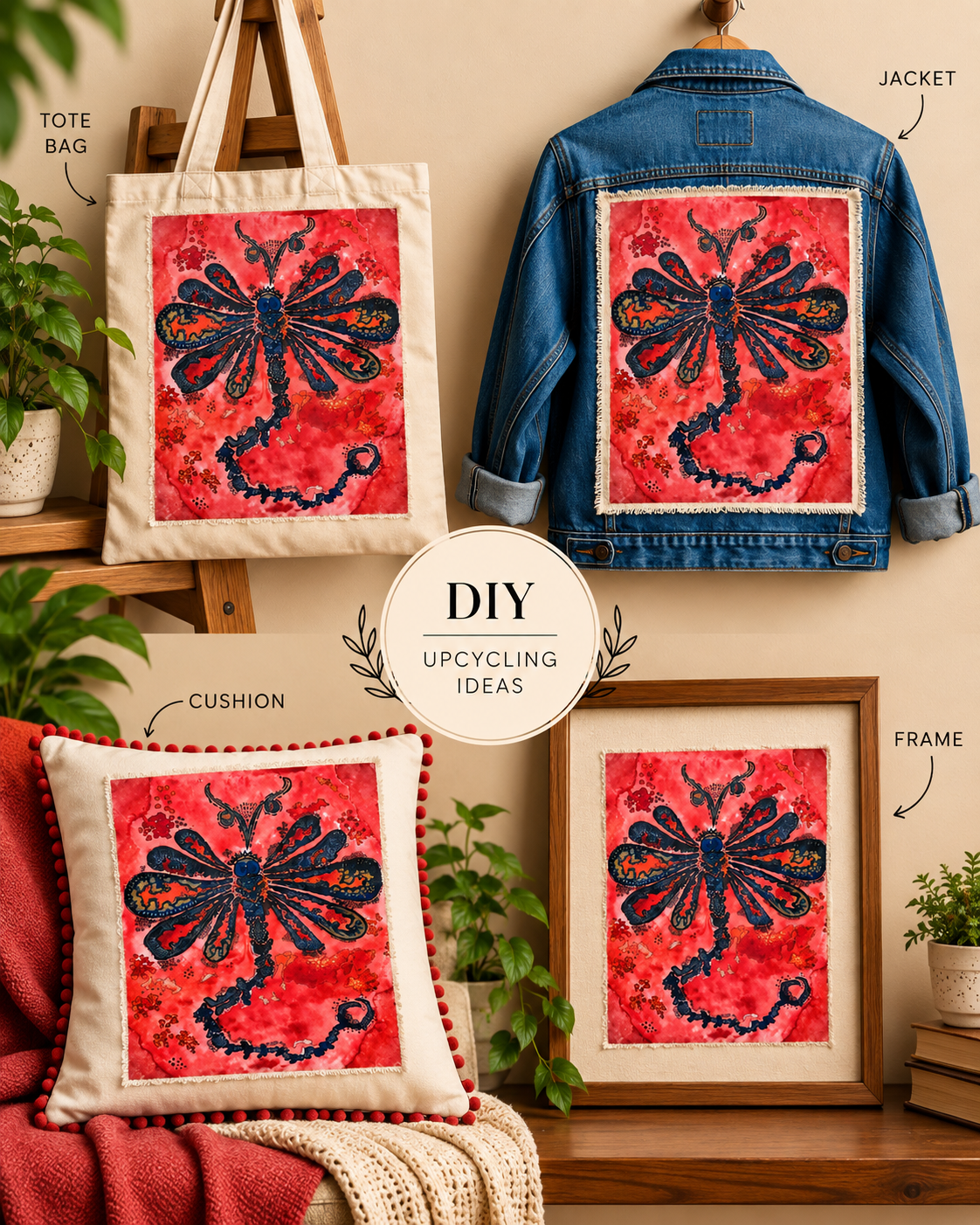 The Dragonfly Handcrafted Canvas