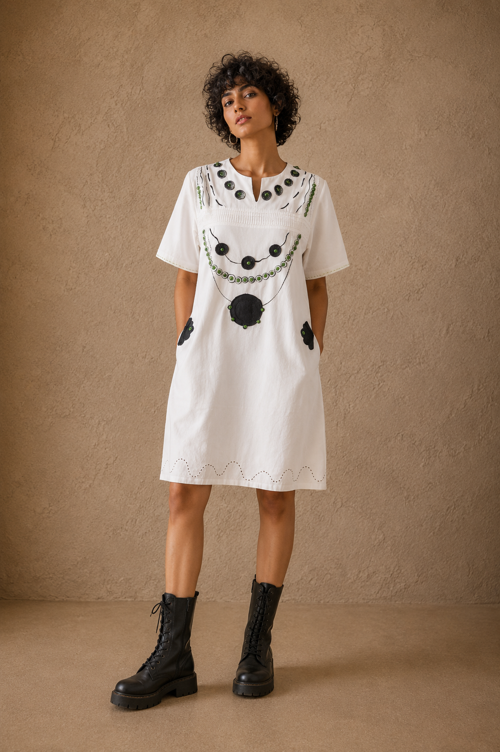The Charismatic Tribes Handcrafted Cotton Dress