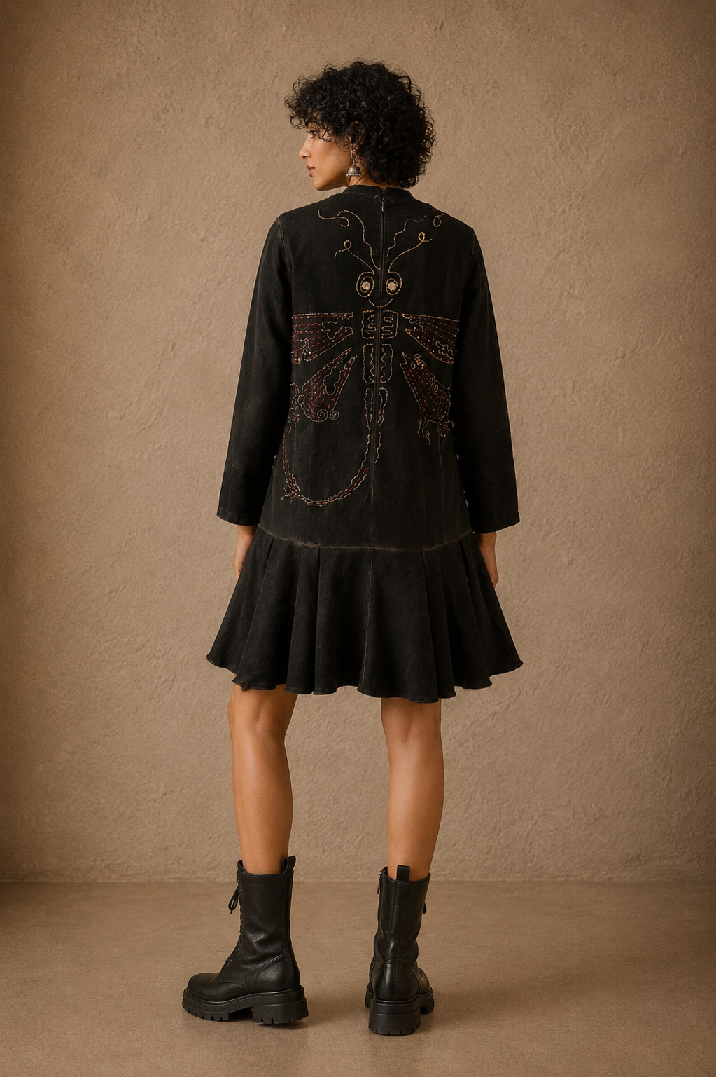 The Dragonfly Handcrafted Polyester Dress