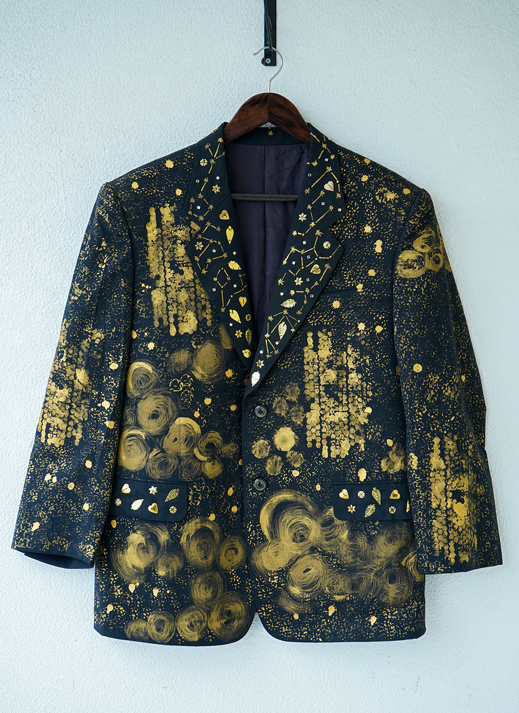 The Cosmos Blazer – Handcrafted Mixed Fabric Blazer