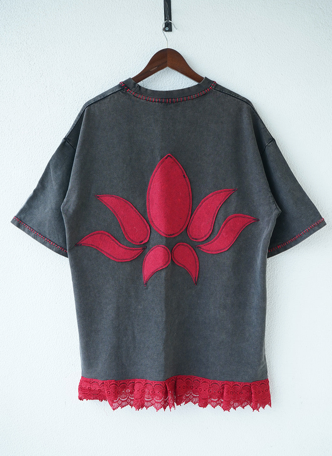 The Lotus Bloom T-shirt Dress – Handcrafted Cotton T-Shirt Dress