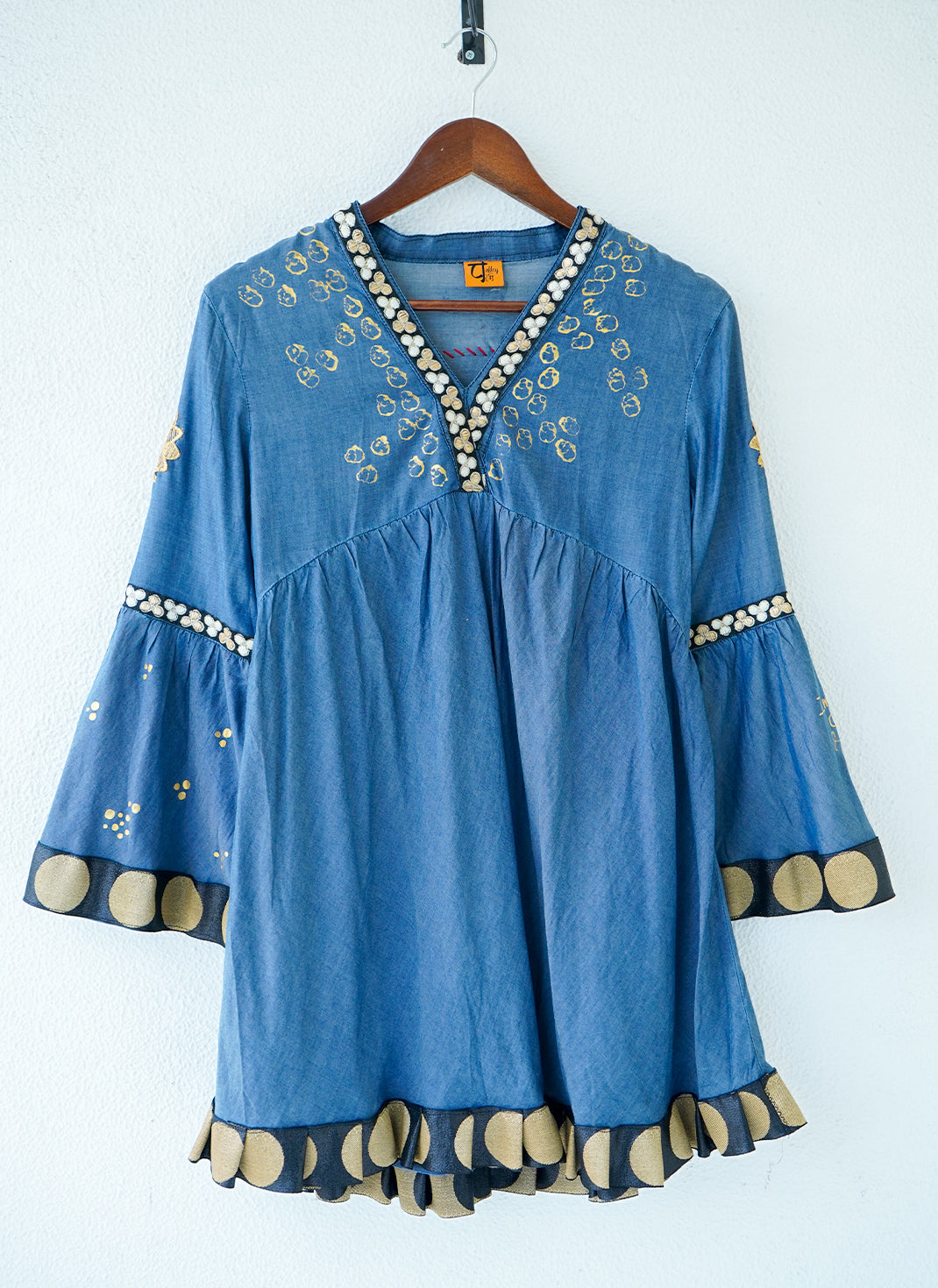 Boho Chakra Kurti Top – Handcrafted Cotton Kurti Top