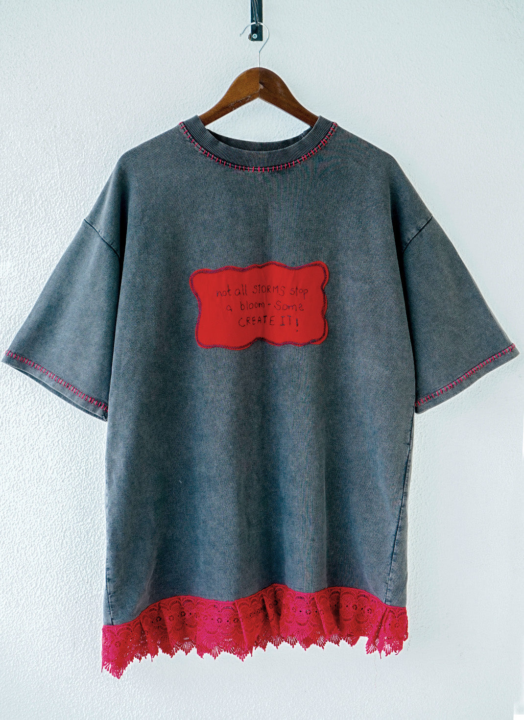 The Lotus Bloom T-shirt Dress – Handcrafted Cotton T-Shirt Dress