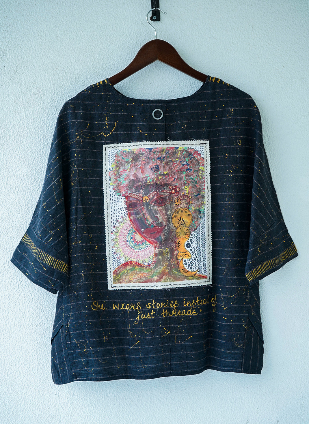 Boho Spirit Top – Printed Linen Top