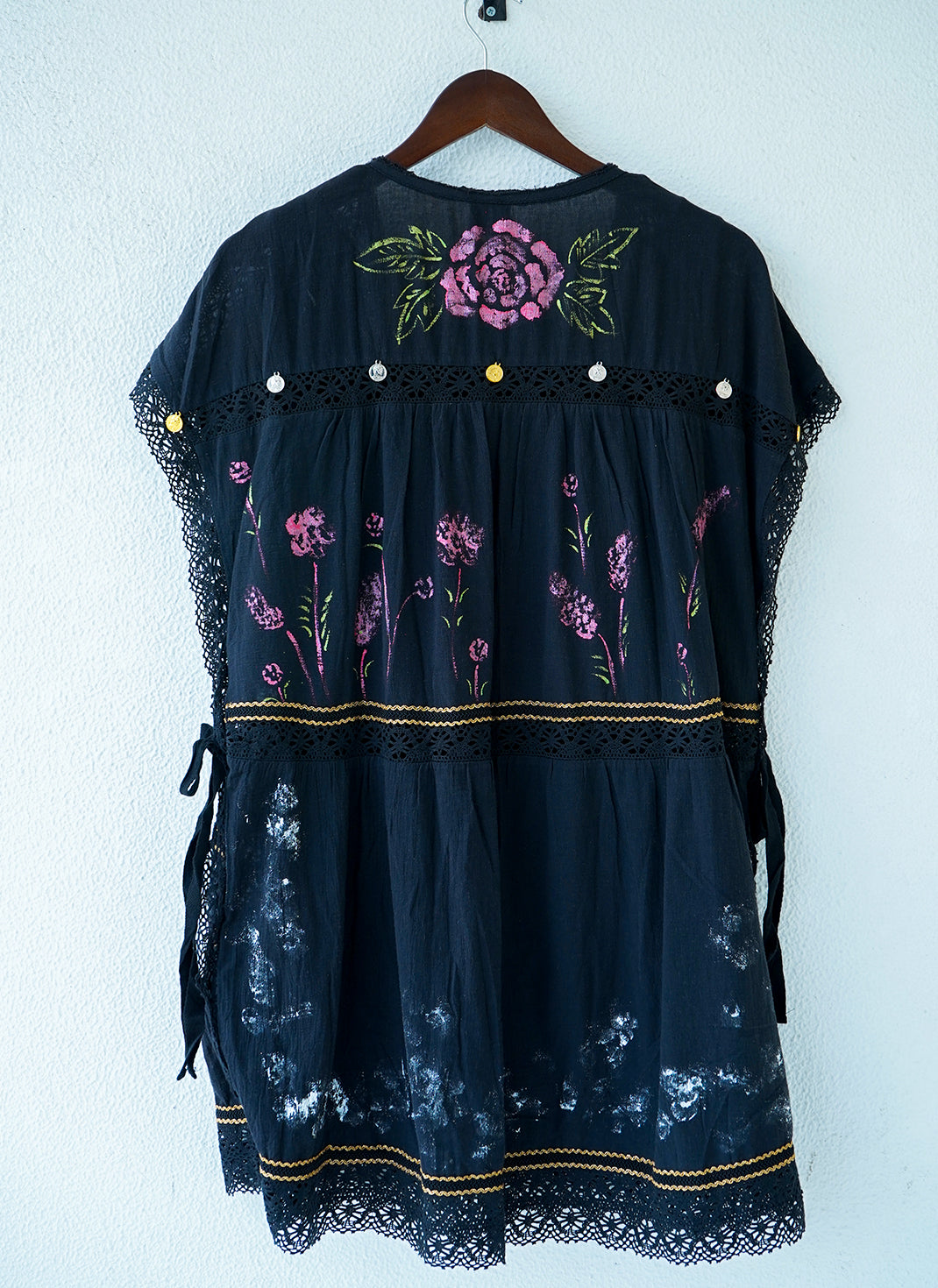 Boho Spirit Short Dress – Handcrafted Cotton Dress