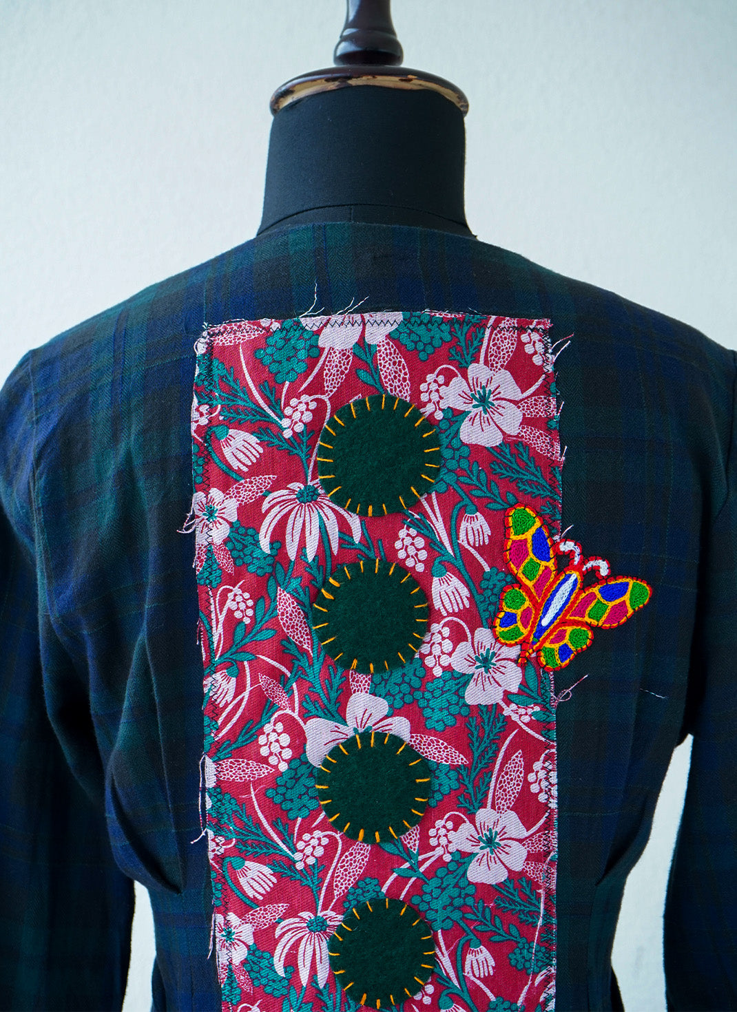 Boho Spirit Button-up Shirt Dress – Handcrafted Flannel Cotton Shirt Dress