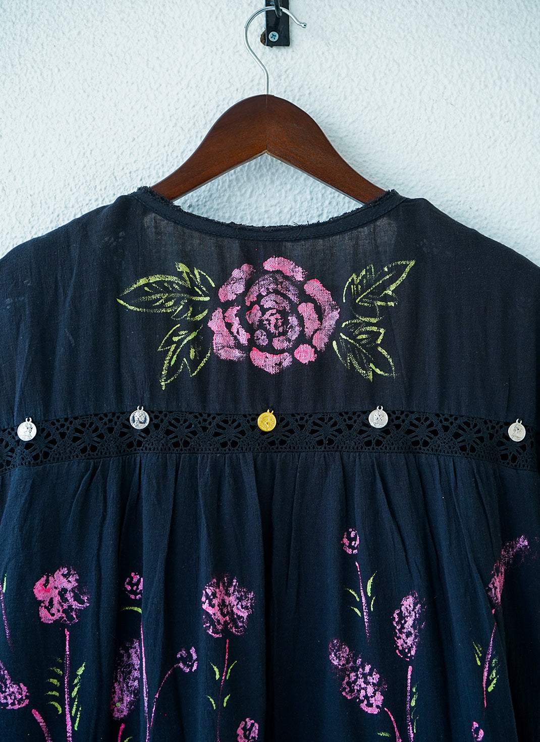 Boho Spirit Short Dress – Handcrafted Cotton Dress