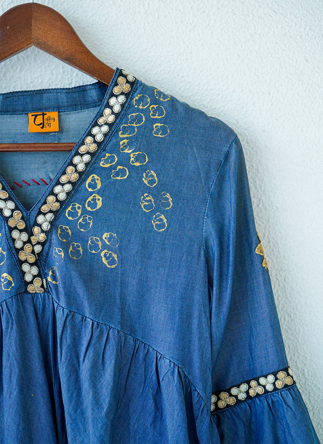Boho Chakra Kurti Top – Handcrafted Cotton Kurti Top